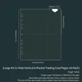 Vertical 6-pocket A4 clear binder sleeve 310x230mm for photo cards and stickers - Large A4 11 Holes Vertical 6-Pocket Pages 10 Sheets 45#