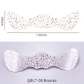 Waterproof bronze freckle tattoo stickers with metallic dots pattern, size 156x48mm - QBLT-06 Bronze Freckles