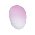 Pink and white gradient egg-shaped detangling brush with purple soft plastic bristles - Matte Gradient Grape Purple