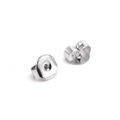 Universal silver stainless steel butterfly earring backs set for jewelry making - Small Round 4.5*5mm / Steel Silver