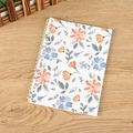 Minimalist spiral notebook featuring a fresh white cover with colorful floral patterns - A5 / White Background Colorful Floral Style (11)