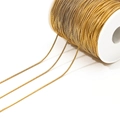 Roll of high-polished golden stainless steel snake chain for DIY jewelry making - 1.2mm Diameter / Gold