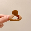 Mini warm brown hair claw clip with a matte finish for high ponytail styling - 2# Coffee Matte Small Claw Clip