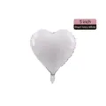 5 inch heart shaped ivory white foil balloon for wedding and party decorations - 5-inch Heart Ivory White