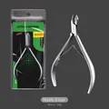 Professional matte silver cuticle nipper with ultra-sharp blades and retail packaging - High Quality D2022 Cuticle Nipper Silver