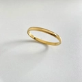 Detail showing high-polished golden stainless steel bangle with a minimalist clasp design - 6mm Gold Style (ASK1014)