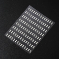 Self-adhesive white semi-round faux pearl stickers for kids makeup and DIY nail art - MX-40 White Half Round Pearl