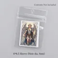 Transparent PVC jewelry storage bag with hanging hole, size 6x8.5cm with zipper seal - With Hole / 6*8.5cm