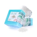 Blue sea salt silk soap for whitening and deep cleansing with real salt crystals - Sea Salt (English Label)