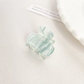Elegant mint green marble pattern acrylic hair claw clip for a side hairstyle - Style J (3.2CM/Mint Green Marble)