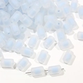 Frosted light blue acrylic star beads with transparent outer layer for DIY jewelry making - Light Blue Frosted Cylindrical (50pcs)