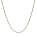 Elegant 3mm gold-plated tennis necklace with single-row clear cubic zirconia stones - Steel