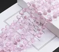 Pink faceted strawberry crystal beads for DIY handmade jewelry and beaded accessories - 8mm (85-90 Beads) Random With or Without Spacer Beads / Pink (Primary)