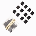 Set of 50 matte black mini claw clips in a transparent box for hair styling - Box Packaging / 20 Pcs Matte