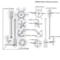 Dimensions du moule en silicone pour accessoires de voilier nautiques en résine - Accessoires de Plateau de Bateau