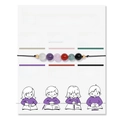 Verstellbares Naturstein-Perlenarmband mit Back to School Karte und bunten Steinen - FK1079/Schulanfang