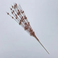 Sparkling rose gold artificial berry stem with glitter finish for Christmas tree decor - Rose Pink
