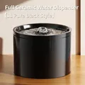 Fuente automática minimalista de cerámica negra para gatos con capacidad de 1L y surtidor - Fuente Recirculante Estilo Manantial / Capacidad 1L / Negro