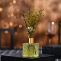Lavender fragrance set with yellow dried flowers and black reeds in a glass bottle - Osmanthus Bouquet / 80ml/Yellow Oil+Yellow Flower