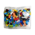 Colorful plastic building blocks set with brick separator in sealed packaging - 300pcs (OPP Bag)