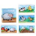 Soft baby cloth book with Happy Farm theme featuring colorful sheep and animal patterns - Farm Theme