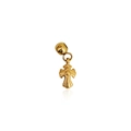 Golden stainless steel cross pendant charm for DIY necklaces and jewelry crafting - D05-Cross Style