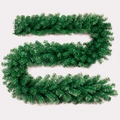 2.7m dense green artificial pine garland for Christmas wall and mantle decoration - 2.7m Plain Green Garland Vine