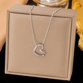 Collana Cuore Cavo (XLH6169) / Argento