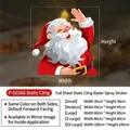 Adesivo per vetri Babbo Natale classico disponibile in cinque misure da 30 a 100cm - Piccolo (30x30cm) / Babbo Natale A
