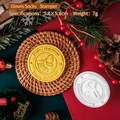 Christmas gloves socks cookie stamper mold with merry christmas engraving 5.8x5.8cm - Gloves and Socks