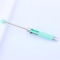 Mint green 4-in-1 multi-color ballpoint pen with retractable telescopic teacher pointer - Khaki Light Green