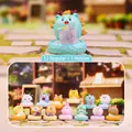 Low poly cartoon cat figurine on natural crystal base, collectible blind box gift - M397 Fortune Zodiac (12 Pcs/End Box) / Full Box Set