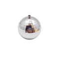Zilveren disco spiegelbol kerstbal met reflecterende tegels voor kerstboom - 3CM met ophanglijn / Zilver