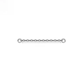 Catena doppia in titanio G23 argento da 30mm per piercing al naso stud - Catena Singola in Titanio G23-30mm / Color Acciaio