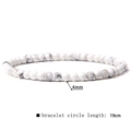 4mm/19cm White Turquoise
