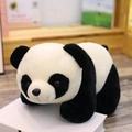 Süßes krabbelndes Panda-Plüschtier weiches Stofftier Maskottchen Geschenk für Kinder - Gewöhnlicher Panda Liegend / 25cm