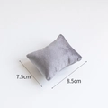 Light gray velvet jewelry display pillow for watches and bracelets 7.5cm x 8.5cm - Velvet / Small (7.5*8.5cm) / Gray