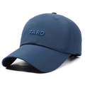 Dunkelblaue Baseballkappe mit 3D-FARD-Stickerei aus atmungsaktivem, weichem Stoff - Verstellbar / Marineblau