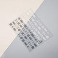 Stickers ongles 5D dentelle TS-095 avec motifs noir et blanc et lettrage élégant - Dialogue de Dentelle (TS-095)