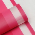 Waterproof floral wrapping paper with elegant pink and white vertical stripes design - New Era - Barbie Pink