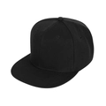 Cappello snapback nero classico con visiera piatta e design strutturato a 6 pannelli - Adulto (55-60cm) / Nero