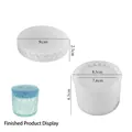Striped carousel storage jar silicone mold set with detailed dimensions and finished sample - Crystal Storage Box (Base + Lid)