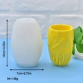 Silicone flower pot mold with dragonfly relief and finished craft in 10cm height - Dragonfly Pattern / S#