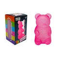 Rosa durchsichtiges Gummy Bear Squishy-Spielzeug in Originalverpackung - Rosa Gummibärchen (Mit Box)