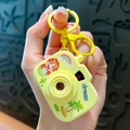 Yellow creative cartoon dinosaur projection camera keychain gift with dream text SKU - Yellow