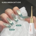 Temperature-sensitive Glass Green Cat Eye Gel Polish with 10ml XEIJAYI white bottle - Emerald Glaze Cat Eye Color Change