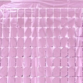 Pink shimmering square sequin wall panel for wedding and party backdrop decoration - Pink