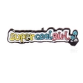 Broche en émail coloré avec le texte supercoolgirl et un motif de champignon - Supercoolgirl Avec Champignon