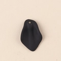 Matte black petal-shaped acrylic jewelry component for DIY earrings on beige texture - 10Pcs Small / Black
