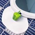 Realistic green pepper hair clip made of bright resin with a durable black metal grip - Green Bell Pepper